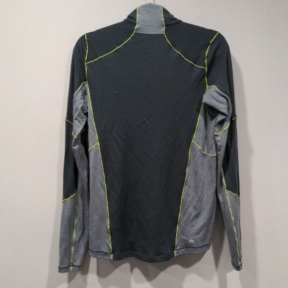 Smartwool Mens PhD Wind Merino Poly Blend Half Zip LS Top Size S Gray Hiking - Picture 11 of 14
